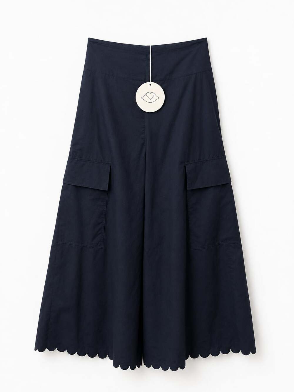 See By Chloé Navy Cotton Cargo Culottes Size 34